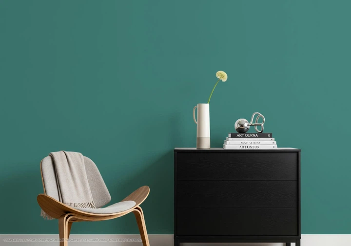 Інтер’єрна глибокоматова фарба VAMIUT IQ InteriorFarba BASIC, RAL 6034 (Пастельно-бірюзовий), 10 л. - изображение 7
