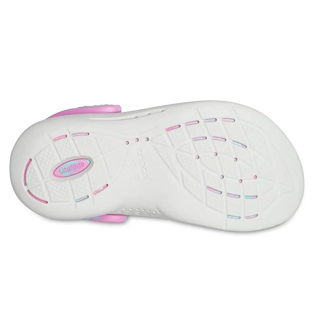 Детские Сабо Crocs Kids Literide 360 Clog 29-30 р 17.5-18.3 см Серые 207021-C12 Pearl/Multi - Фото 5 Детские Сабо Crocs Kids Literide 360 Clog 29-30 р 17.5-18.3 см Серые 207021-C12 Pearl/Multi - изображение 5