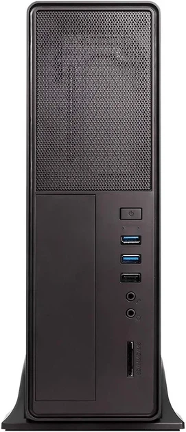 Комп'ютерний корпус Unykach Slim mATX UK 2010 / Чорний / з БЖ 450W - зображення 2