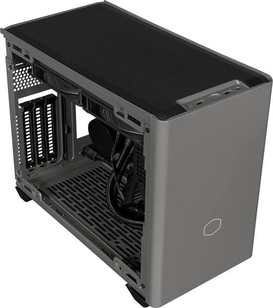 Корпус Cooler Master MasterBox NR200P / без БЖ / Mini-ITX / PCIe 4.0 Riser / Сірий (101633458) - зображення 6