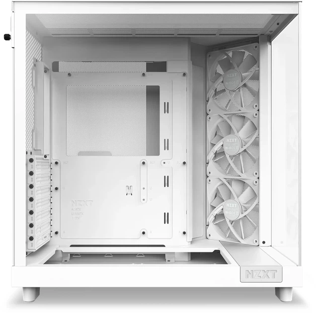 Корпус NZXT H6 Flow / Без БП / Mid Tower / ATX / 3х120мм Fans / Белый - изображение 11