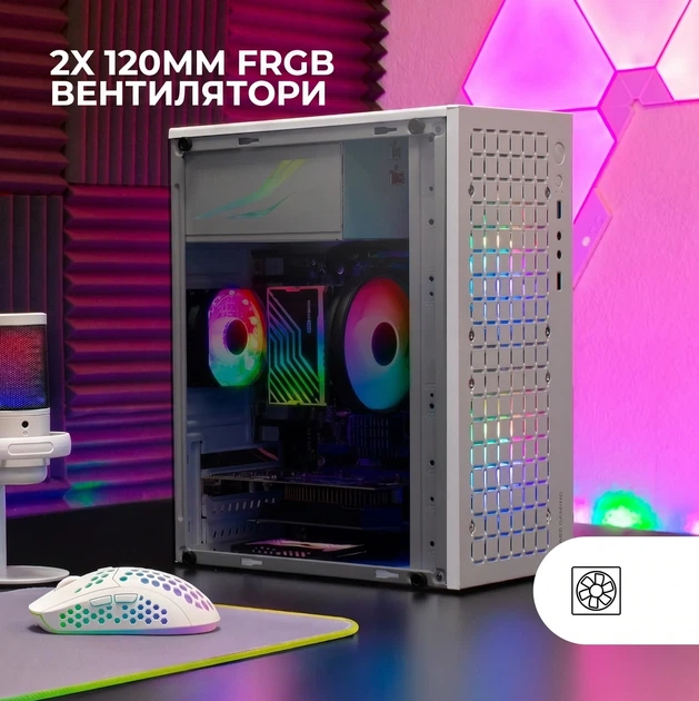 Корпус для ПК Mars Gaming MC-CORE / без БП / RGB / Черный b1 - изображение 2