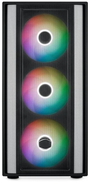 Корпус Cooler Master MasterBox 600 / без БП / Mid-Tower / E-ATX / 3x140mm ARGB + 1x120mm / USB-C / Поддержка задних разъемов / Черный - изображение 3