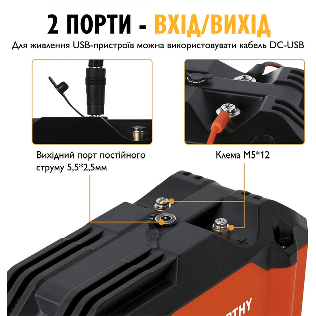 Акумулятор ECO-WORTHY LiFePO4 12V 20Ah 256Wh батарея для човнів кемпінгу та сонячних систем з вбудованою BMS ресурсом понад 4000 циклів - Фото 6 Акумулятор ECO-WORTHY LiFePO4 12V 20Ah 256Wh батарея для човнів кемпінгу та сонячних систем з вбудованою BMS ресурсом понад 4000 циклів - зображення 6