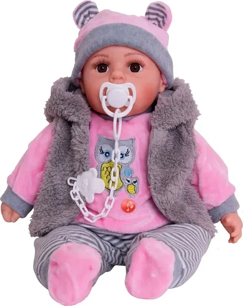 Пупс Mario Toys Говорить і співає + пустушка 45 см (68) - зображення 5