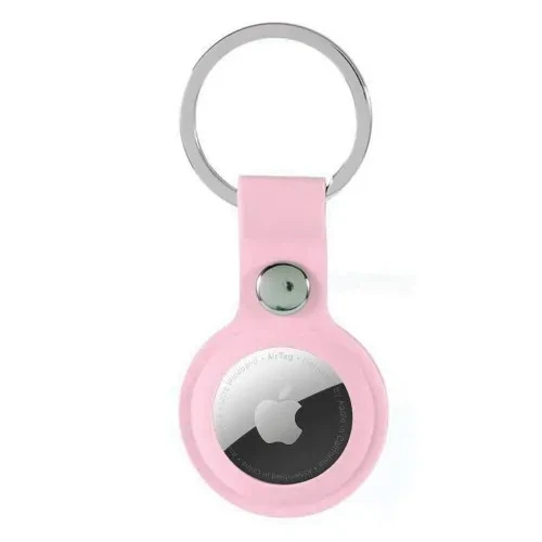 Брелок Silicone Key Ring для AirTag/ AirTag 2 Pink - Фото 1 Брелок Silicone Key Ring для AirTag/ AirTag 2 Pink - изображение 1