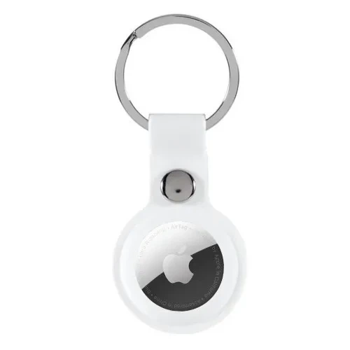 Брелок Silicone Key Ring для AirTag/ AirTag 2 White - Фото 1 Брелок Silicone Key Ring для AirTag/ AirTag 2 White - зображення 1