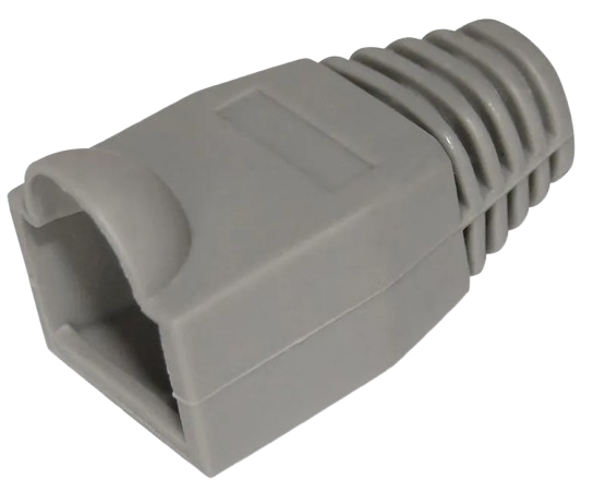 Ковпачок ізолюючий до конектора RJ-45 запобігає перегинам Сірий - зображення 3