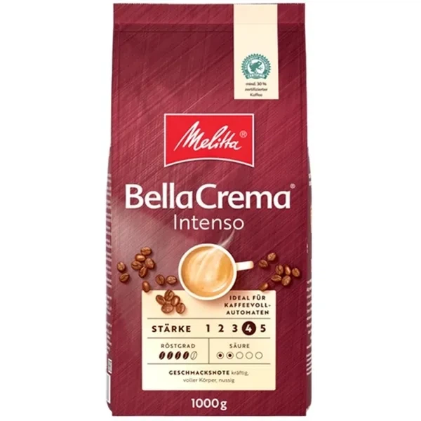 Кава в зернах Melitta BellaCrema La Crema Intenso 1 kg - Фото 1 Кава в зернах Melitta BellaCrema La Crema Intenso 1 kg - изображение 1