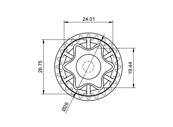 Шестерня редуктора блендера Grunhelm EBS-1000MC SATURN ST-FP0053 ROTEX RTB-890 Holmer HBSS-1010B - Фото 4 Шестерня редуктора блендера Grunhelm EBS-1000MC SATURN ST-FP0053 ROTEX RTB-890 Holmer HBSS-1010B - изображение 4