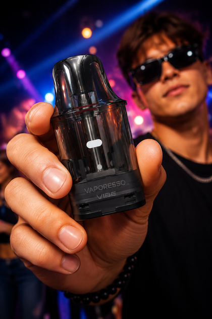 Картридж Vaporesso Vibe 0.8 Ом 24 Вт для электронной сигареты сменный пищевой пластик 4,5 мл бак - Фото 10 Картридж Vaporesso Vibe 0.8 Ом 24 Вт для электронной сигареты сменный пищевой пластик 4,5 мл бак - изображение 10