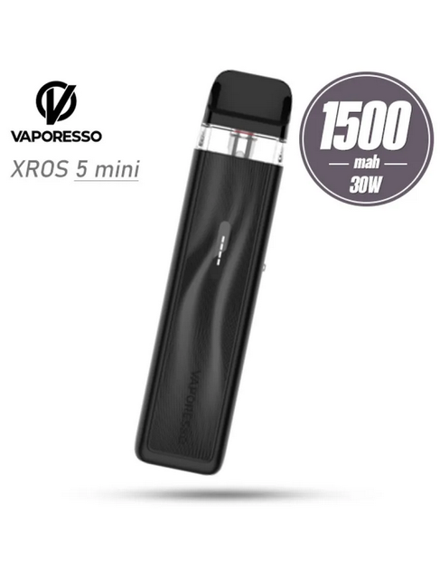 Багаторазова електронна сигарета Vaporesso Xros 5 Mini Black багаторазовий міні-під на 0,8 Ом електронка на 1500мАч до 30 Вт заправка top-fill 3 мл - зображення 6