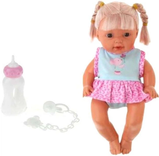 Lalka bobas LEAN Toys W nosidełku + akcesoria 30 cm (25106) - obraz 3