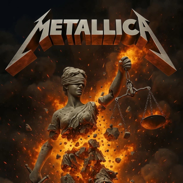Інтер'єрна картина Metallica "And Justice for All" (1988), Металіка, треш-метал, 42×28 см (id7314) - зображення 3