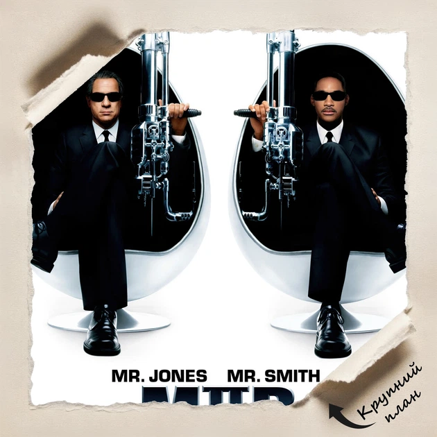 Постер Люди в чорному 2, Men In Black 2 (2002), MIB, фантастика, культове кіно, A3 42×28 см (id7317) - зображення 4