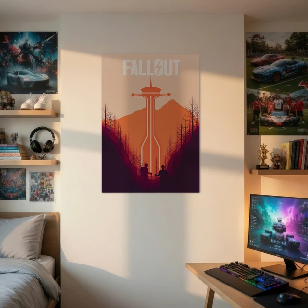 Постер Фаллаут, минималистичный, Fallout, A3 42×30 см (id2180) - изображение 2