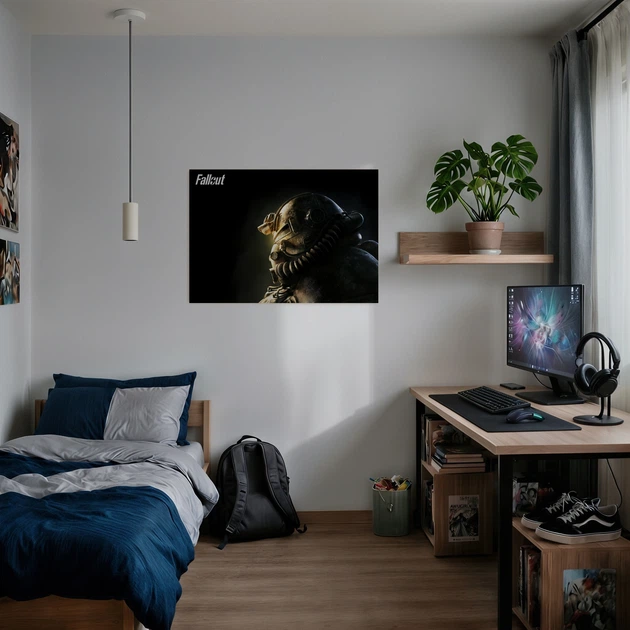 Постер Фаллаут, силовая броня, Fallout, A2 43×60 см (id2176) - изображение 2