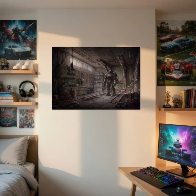 Постер Фаллаут 4, мастерская, концепт арт, Fallout 4, A3 30×42 см (id2172) - изображение 2