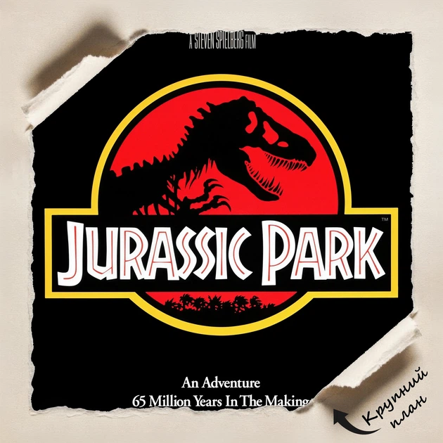 Постер Парк Юрского периода, Jurassic Park (1993), фантастика, Спилберг, культовое кино, A1 90×60 см (id7318) - изображение 4