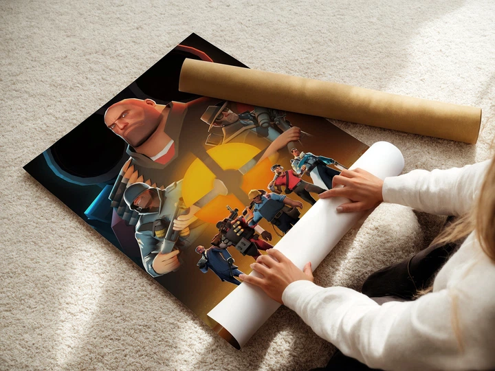 Постер Team Fortress 2, TF2, декор комнаты геймера, A2 60×43 см (id7319) - изображение 3