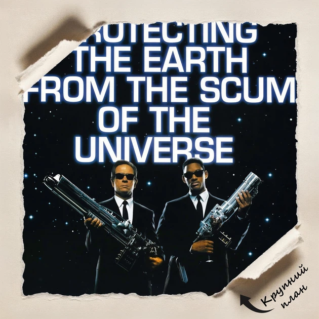 Постер Люди в чёрном, Men In Black (1997), MIB, фантастика, культовое кино, A3 42×28 см (id7316) - изображение 4