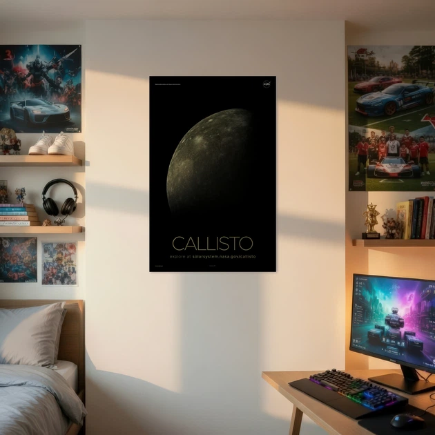 Постер Каллисто, спутник Юпитера, Callisto, NASA, НАСА, космос, астрономия, A3 42×27 см (id7088) - Фото 2 Постер Каллисто, спутник Юпитера, Callisto, NASA, НАСА, космос, астрономия, A3 42×27 см (id7088) - изображение 2