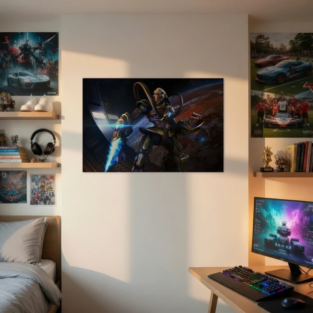 Інтер'єрна картина Старкрафт, Протос, StarCraft (1998), плакат для геймера, 28×42 см (id3521) - зображення 3