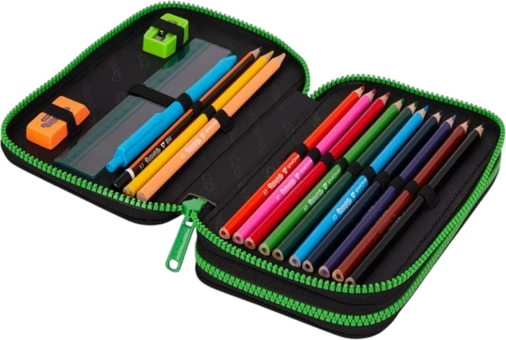 Piórnik CoolPack Jumper 2 Kids From The Block dwukomorowy z wyposażeniem 19.5 x 12.5 x 5 cm (5903686367021) - obraz 2