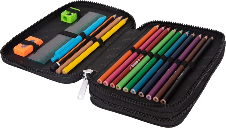 Piórnik CoolPack Jumper 2 Let's Gol dwukomorowy z wyposażeniem 19.5 x 12.5 x 5 cm (5903686325083) - obraz 2
