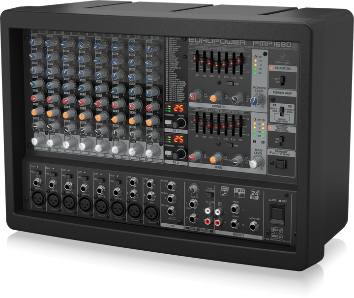 Мікшерний пульт Behringer EUROPOWER PMP1680S (4033653021258) - Фото 2 Мікшерний пульт Behringer EUROPOWER PMP1680S (4033653021258) - зображення 2
