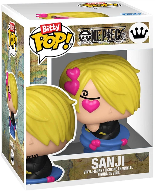 Набір фігурок Funko Bitty Pop! One Piece: Санджі, Зефф, Кріг 2.3 см 86894 (889698868945) - зображення 3