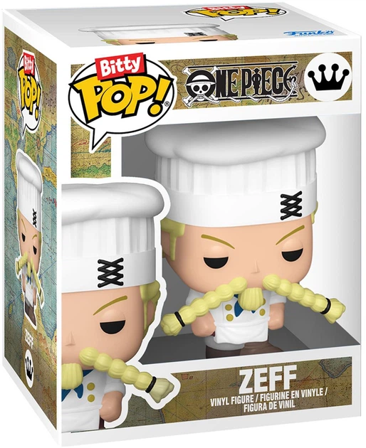 Набір фігурок Funko Bitty Pop! One Piece: Санджі, Зефф, Кріг 2.3 см 86894 (889698868945) - зображення 4