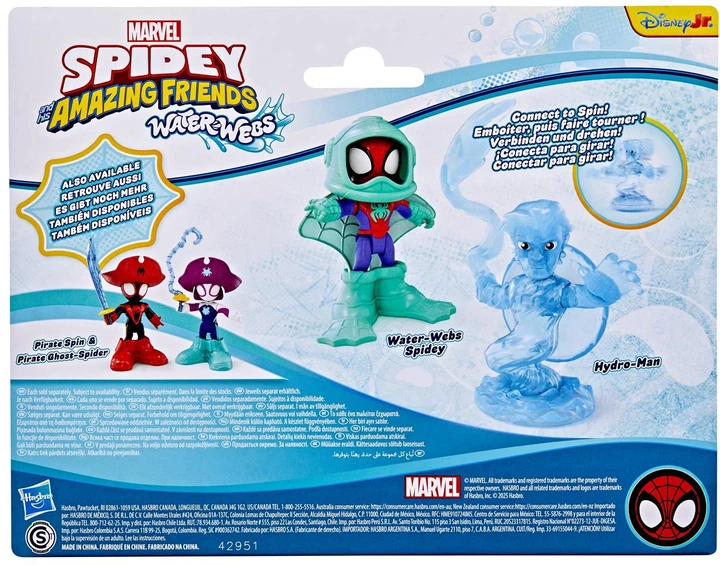 Набір Hasbro Disney Jr. Marvel: Спайді та його дивовижні друзі — Waterwebs Спайді та Гідро-Мен 10 см G1463 (5010996281203) - зображення 2