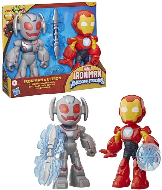 Набір фігурок Hasbro Marvel Iron Man and his awesome friends: Залізна людина та Альтрон 10 см G1995 (5010996355973) - зображення 2