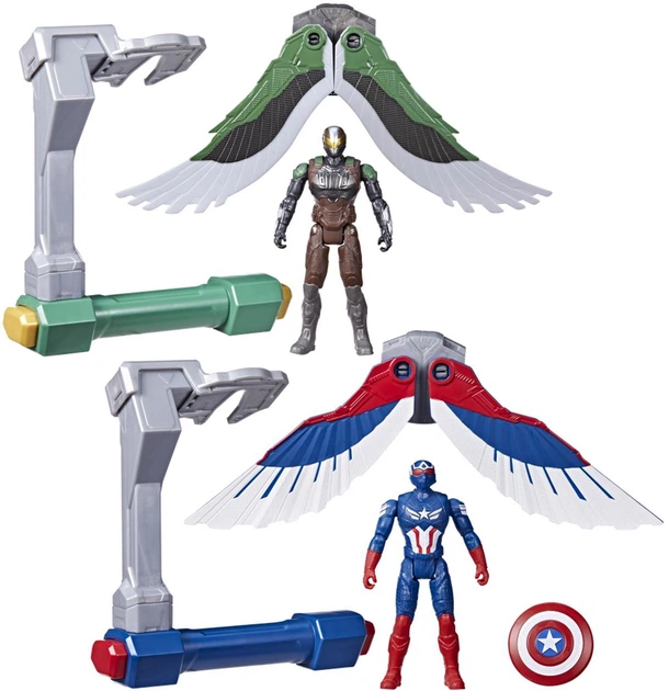 Zestaw figurek Hasbro Marvel Captain America: Brave New World - Marvel's Falcon 10 cm G0076 (5010996205018) - obraz 2