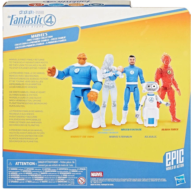 Zestaw figurek Hasbro Marvel Epic World of action: The Fantastic Four First Steps 6 cm G0982 (5010996325389) - obraz 3