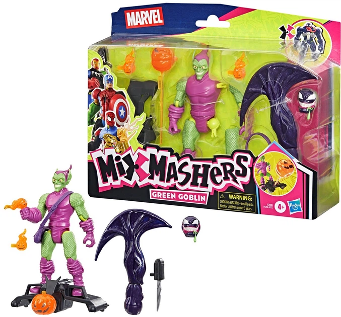 Figurka Hasbro Marvel Mixmashers: Spider-Man and Green Goblin 15 cm G2880 (5010996359964) - obraz 2