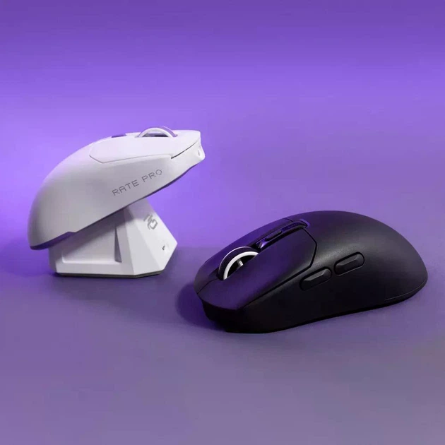 Бездротова ігрова миша Proove Gaming Rate Pro with Charging Dock (Чорна) - зображення 8