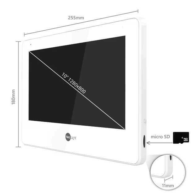 Видеодомофон NeoLight MEZZO Hybrid White - изображение 4