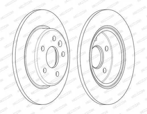 Гальмівний диск FERODO DDF2426C Opel Astra - изображение 2