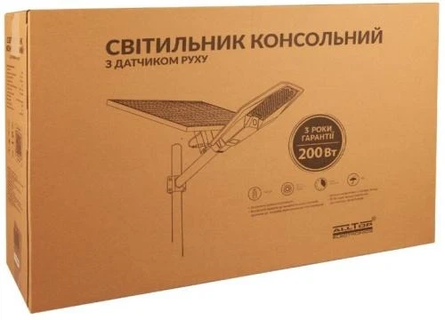 Вуличний LED ліхтар Alltop XJ802, автономний, 200 Вт, сонячна панель - зображення 7