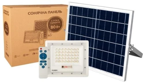 Прожектор LED, Alltop 0779A80-1, White, 80 Вт, сонячна панель - зображення 5