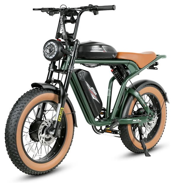 Електровелосипед SAMEBIKE M20 III (2000 Вт; 36 А * рік; 48 В), колеса 20 ", з ручкою газу, зелений (ECO_SMB-M20-III-green) - зображення 2
