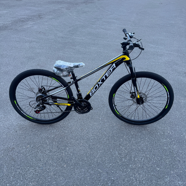 Велосипед CrossBike 24" Boxter 2026 Рама 11" черно-желто-серый - Фото 5 Велосипед CrossBike 24" Boxter 2026 Рама 11" черно-желто-серый - изображение 5
