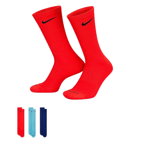 Носки Nike U NK EVRY PLUS CUSH CREW 3PR мультиколор Универсальные 42-46 - Фото 1 Носки Nike U NK EVRY PLUS CUSH CREW 3PR мультиколор Универсальные 42-46 - изображение 1