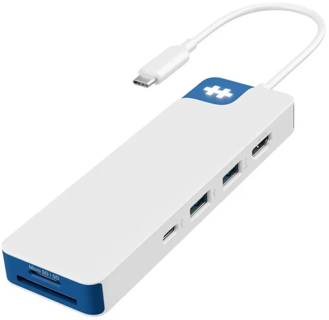 Hub USB Hyper HyperDrive Flex 8 Port USB-C Hub White/Blue (HD4102BUGL) - Zdjęcie 1 Hub USB Hyper HyperDrive Flex 8 Port USB-C Hub White/Blue (HD4102BUGL) - obraz 1