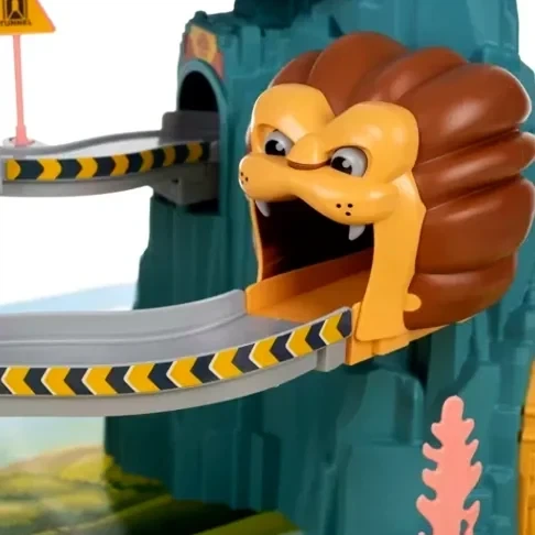 Игровой детский автотрек с лифтом и препятствиями Lion Mountain Adventure цветной пластик для детей от 3 лет - Фото 7 Игровой детский автотрек с лифтом и препятствиями Lion Mountain Adventure цветной пластик для детей от 3 лет - зображення 7