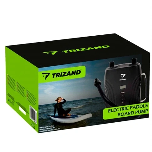 Электронасос 110 Вт 20 PSI для SUP-досок и надувных лодок черный Trizand с 6 насадками и ЖК-дисплеем - изображение 4