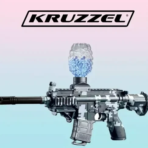 Детский автомат гелевые шарики 600 BB дальность 15 м аккумулятор 500 мАч Kruzzel Хаки - зображення 3