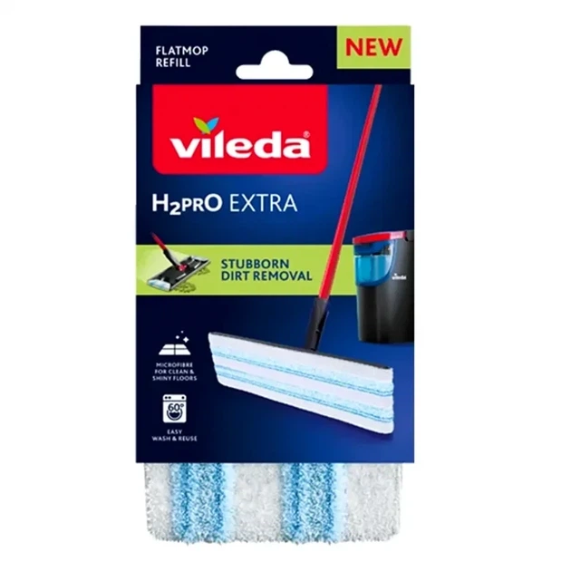 Сменная насадка для швабры Vileda микрофибра для пола белая - изображение 4